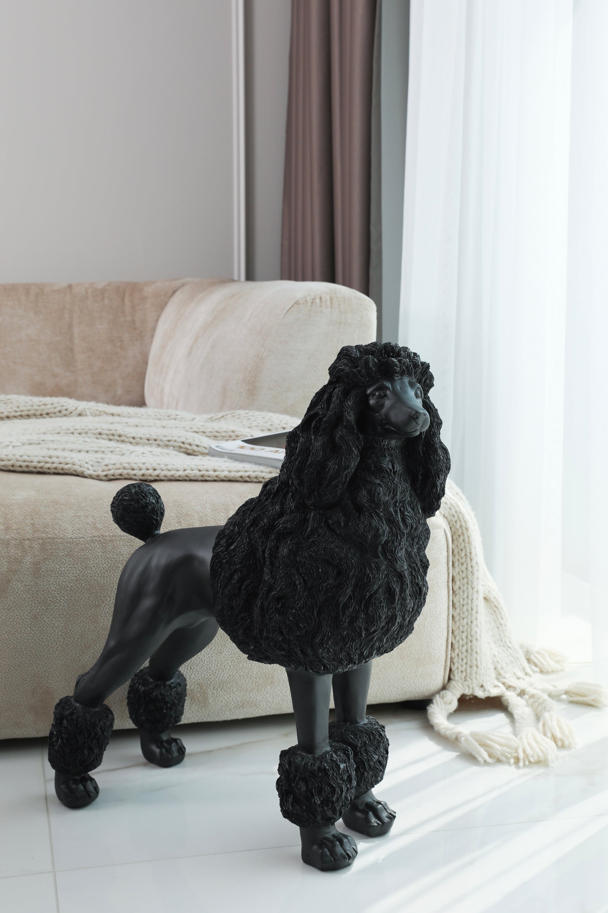 Keraminė Statulėlė „Noir Caniche“