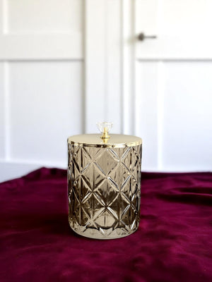 Stiklinis Indas „Fumé Doré“ su Dangteliu