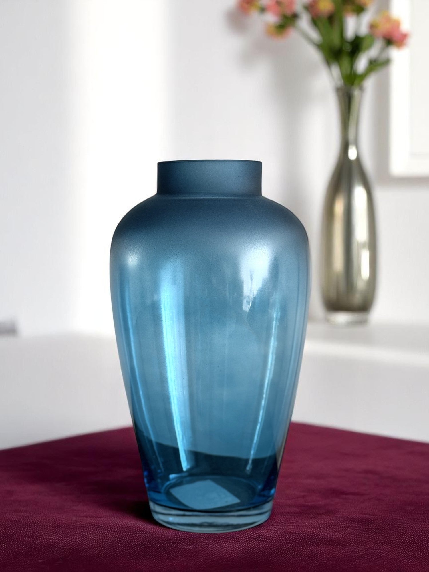 Stiklinė Vaza „Bleu Serein“